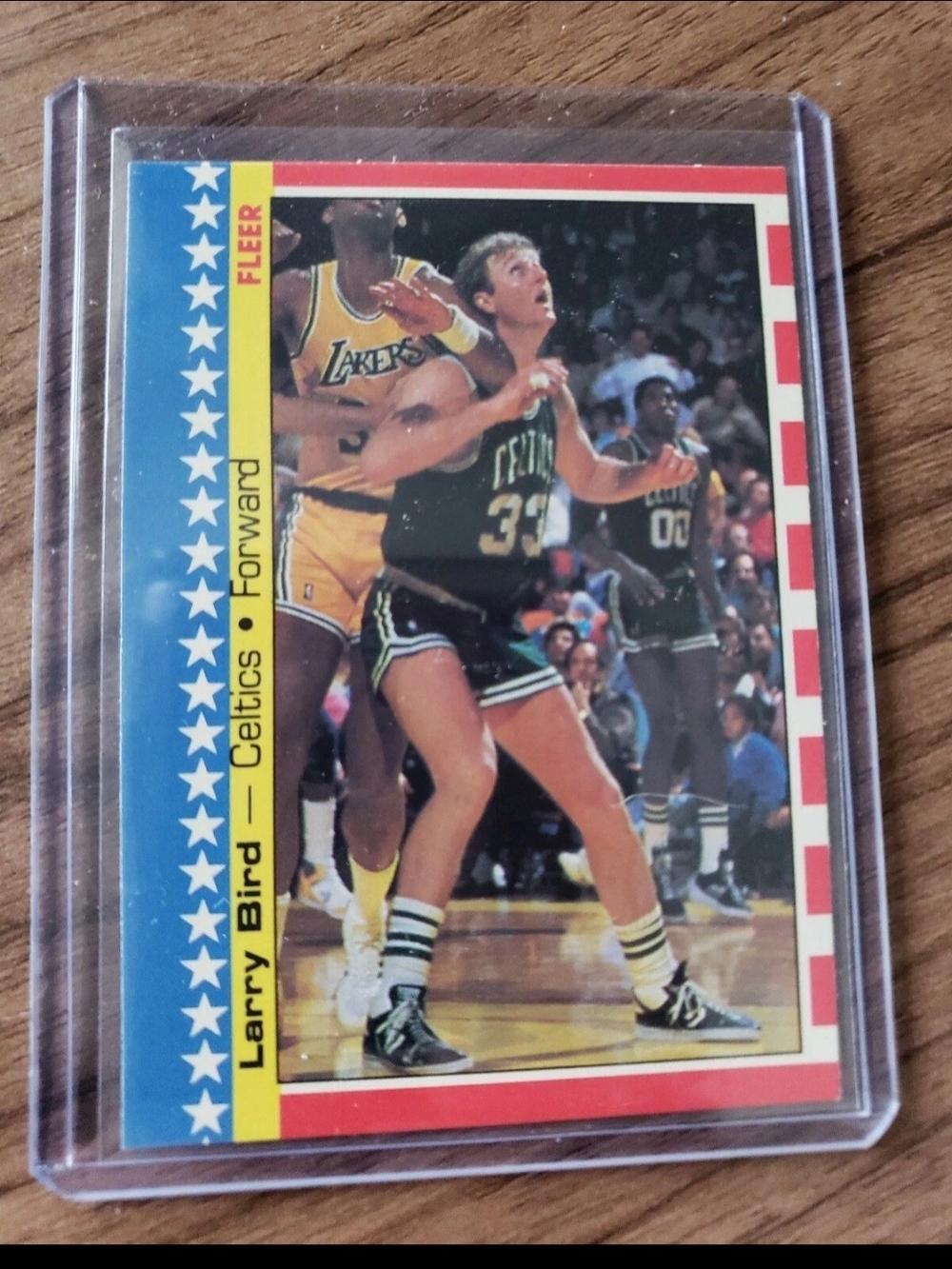 1987-88 Fleer A.S Sticker Card Larry Bird Card NM/M